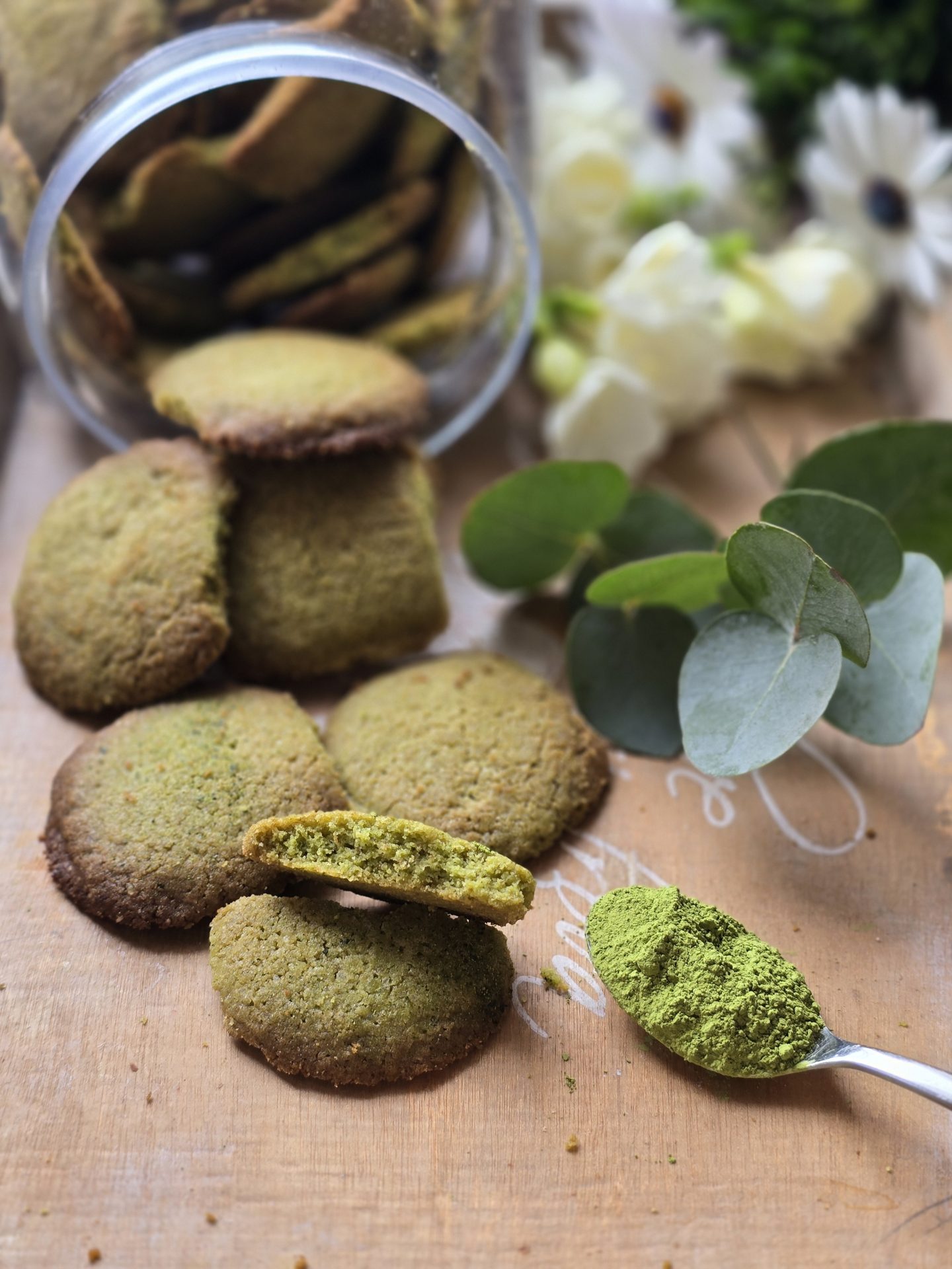 macha cookies senza glutine
