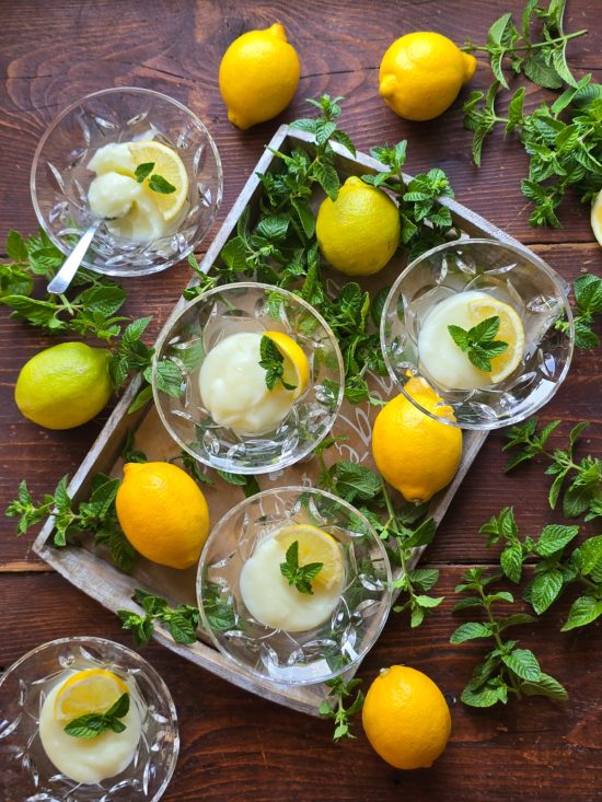 budino limone menta