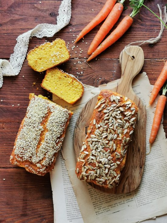 plumcake salato alle carote senza glutine